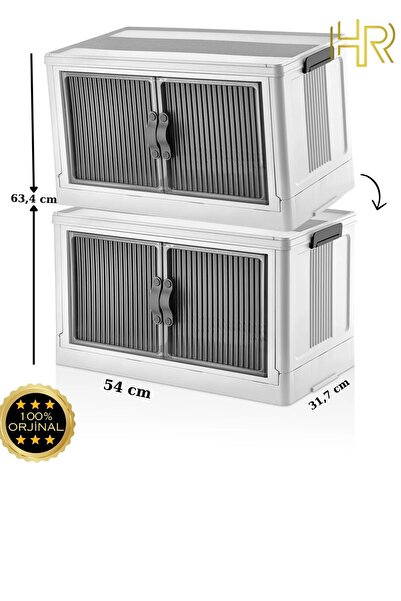 HRPAK 2 Li Özel Set Çok Amaçlı Kapaklı Portatif Istiflenebilir Organizer Dolap