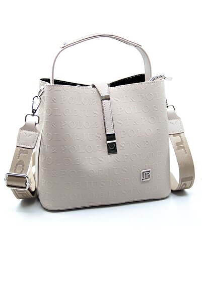 Just Polo حقيبة كتف نسائية منقوشة مقاومة للماء مكونة من 3 أقسام مقاس 22 × 20 سم Pbu4002