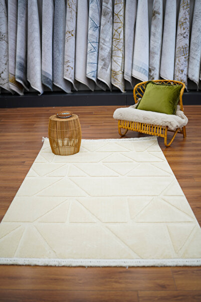 ASPERA HALI Step 2211 Krem Bukle Yumuşak Dokulu Salon Mutfak Oturma Odası Makine Halısı Koridor Kesme Yolluk