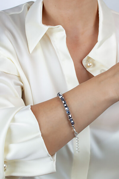 Pridza سوار مكعب زجاجي كريستالي