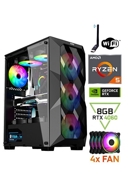 IZOLY Marduk Ryzen 5 5500 16GB 512GB M.2 NVMe SSD RTX 4060 GDDR6 8GB Oyuncu M...