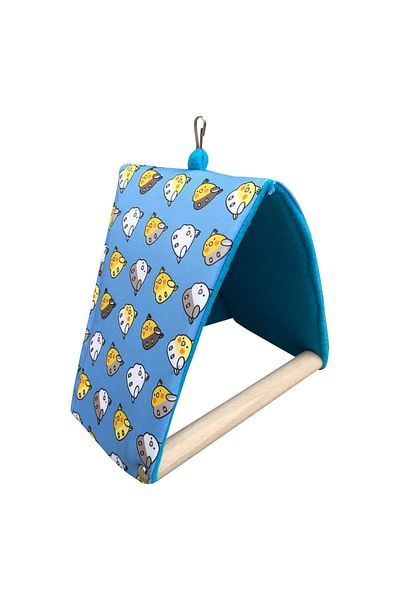 Kuşarkadaşım Cockatiel Sleeping Swing Blue Wind Breaking Tent Swing
