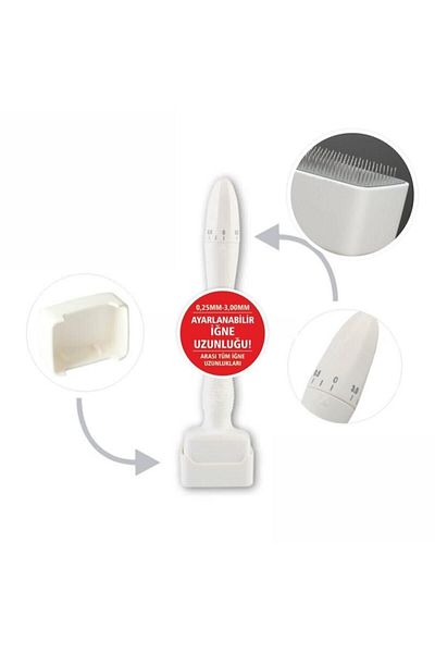 DERMA SYSTEM Adjustable Needle Length Derma Micro Stamp - 0.20 Mm-3.00 mm Applied