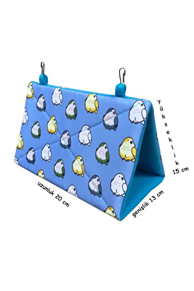 Kuşarkadaşım Monk&keşiş Papağanı Yuvası Uyku Hamağı Çadırı Mavi Mnkhmk02