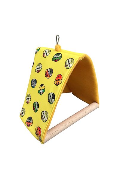 Kuşarkadaşım Kour & Kayak Parrot Sleeping Swing Wind-Breaking Tent Swing Yellow