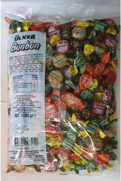 Ülker Bonbon Mixed Glass Candy 1000 Gr