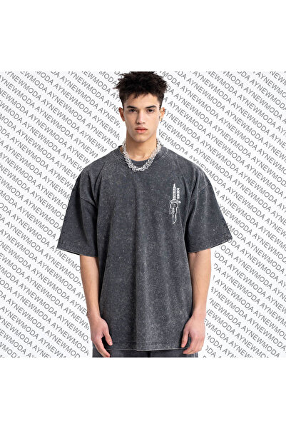 aynewmoda Toji Jujutsu Kaisen Anime Σχέδιο - Unisex Μαύρο Tie Dye T-Shirt, Κοντομάνικο