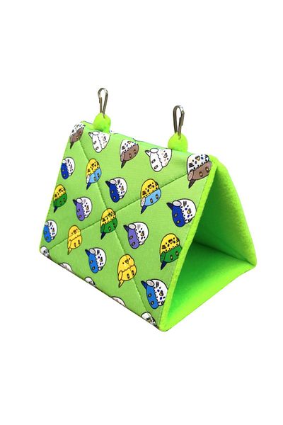 Kuşarkadaşım Budgie Nest Sleeping Hammock Tent Green Mhbthmk08