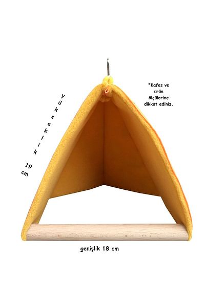Kuşarkadaşım Kor & Kayak Parrot Sleeping Swing Wind-Breaking Tent Swing Orange