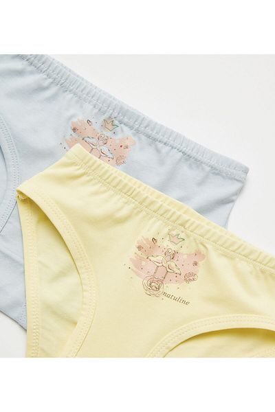 natuline GIRL QUEEN SWAN LYCRA 2-PACK PANTIES 5806-2