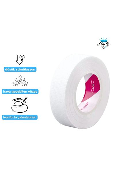 Magic Lash Medical under Eye Protector - Silk Eyelashes, Silicone White, Lifting Tape 1 Roll