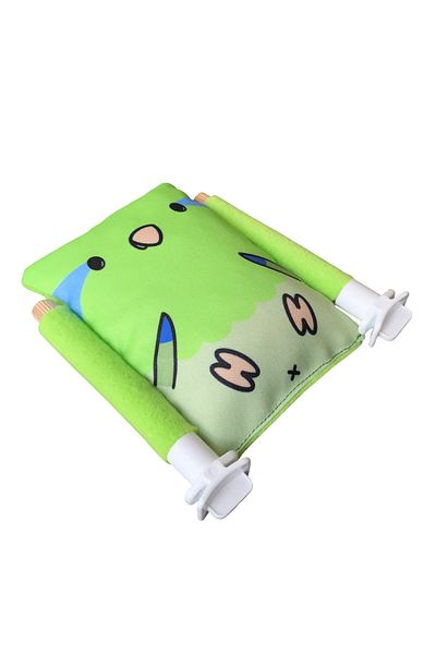 Kuşarkadaşım Bird Bed Soft Resting Pillow Double Sided Sleeping Perch Light Green Forpus Parrot Bed Perch