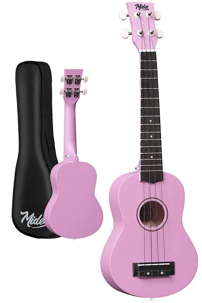 Midex Lilac Ukx-233pu Concert Ukulele - Hanging Bag and Method Plectrums