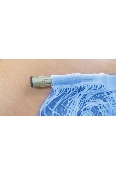 AKÇA TEKSTİL Blue rustic plain String - 100 cm Length 210 cm reaDy String Curtain