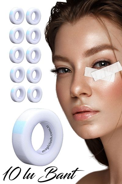 Magic Lash 10 Rolls Silk Eyelash Lash Lifting Tape Medical Under Eye Protector Transparent Silicone