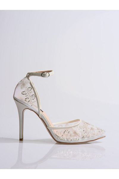 Sukha Bridal Shoes, Embroidered Bridal Shoes, Evening Dress Shoes, Floral Shoes