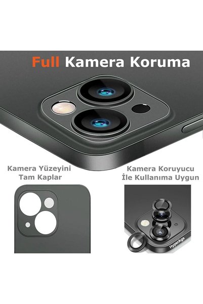HyperAge iPhone 14 Kılıf Ultra Ince Mat Yüzeyli Elden Kaymaz Kamera Korumalı Kapak Yarı Şeffaf Beyaz