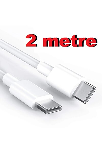 ATAELEKTRONİK 2 Metre 2.4a 2.4 Amper Fast Şarz Type C Type-c Usb Data Hızlı S...