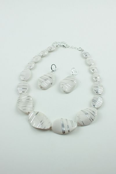 Pridza Glittered NecKlace and Earring Set