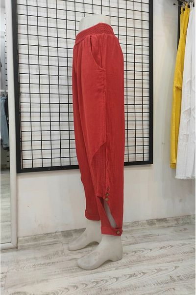 Butik Şans Ankle-tied Mesh Detailed Shalwar Trousers