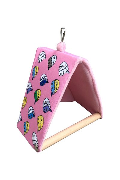 Kuşarkadaşım Budgie Pink Sleeping Swing Wind-Breaking Tent Swing