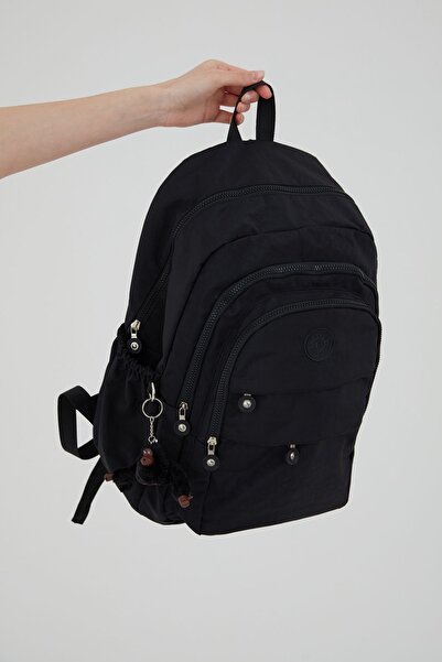 bakacstore Unisex Krinkıl Su itici Kumaş Ortaokul Lise Üniversite Sırt Çantası, Okul Çantası ,Anahtarlık Hediye