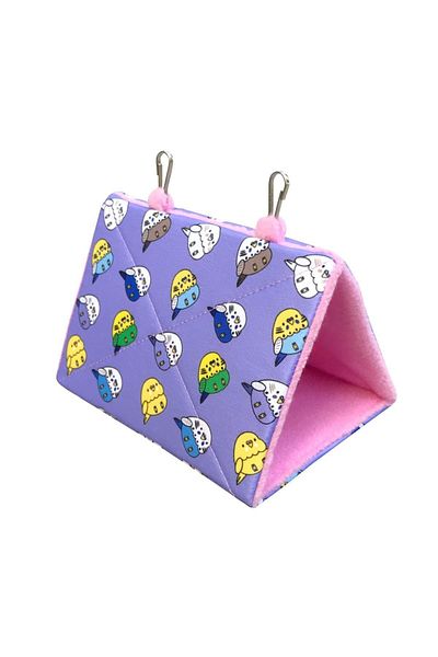 Kuşarkadaşım Budgie Nest Sleeping Hammock Tent Purple Mhbthmk21