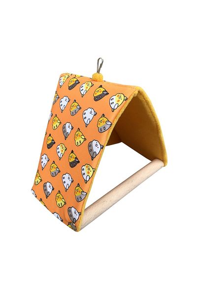 Kuşarkadaşım Cockatiel Sleeping Swing Orange Wind-Breaking Tent Swing