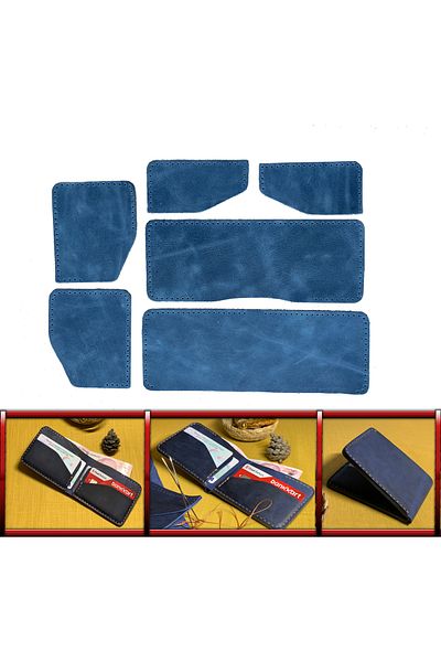 AiryFooT Horizontal Men's Wallet - Diy Ready, Piece Leather, Bifold