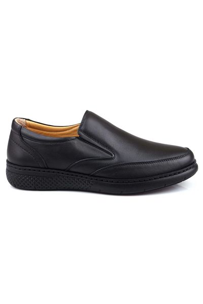 DETECTOR Orthopedic Men's Shoes - Black, Genuine Leather, Brm01462