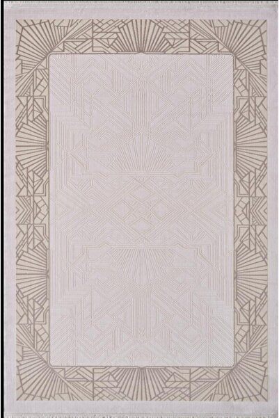 Artemis Halı Alegra Krem Kahve Çizgi Desenli Halı 09113b