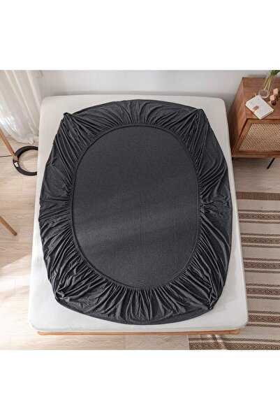 Good Morning 2 Double Anthracite Sheets - Elastic Pillow Case 160x200