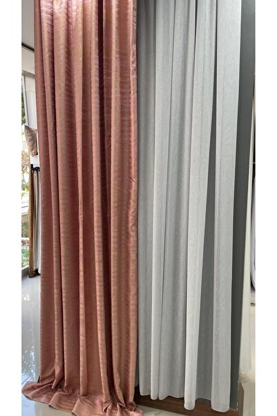 MÇ HOME Hazır Dikilmiş Pembe Desenli  Polyester Kumaş 150 x 260