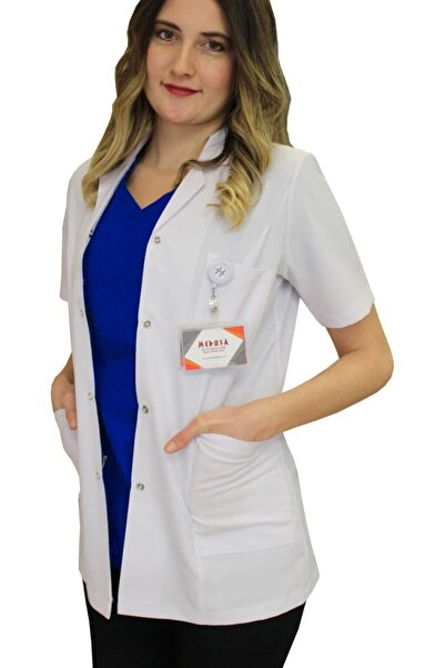safaforma Classic Collar Women's Doctor Apron, Nurse, Teacher, Lab Pharmacist...
