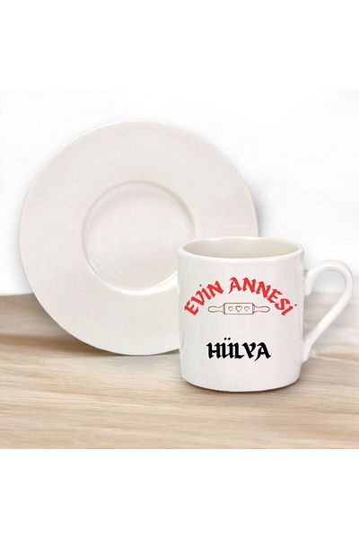 Nino Store 🌸   Mother of the House Printed Gift Single Turkish Coffee Cup 🌸