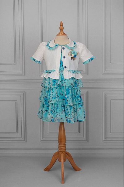 VİYOLİNA CHIFFON DRESS WITH JACKET