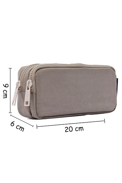 NEMO GROUP Large Size Waterproof Mink Pen Holder - Kaff Color, Two Eye Pocket, Crinkle Wallet Type