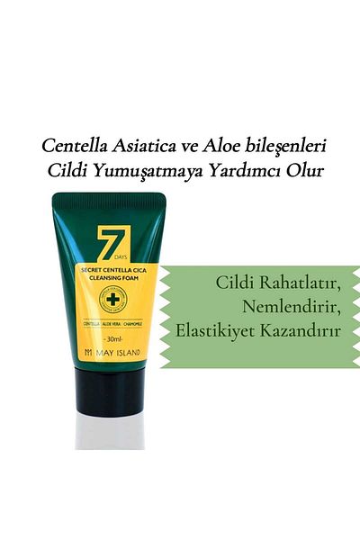 May Island 30 ml Centella Cica Korean Cleansing Foam - Special Soothing for Problematic and Sensitive Skin