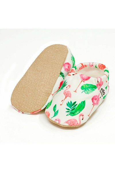 Ella Bonna Anti-Slip Sole Flamingo Baby Booties, Home Boots Slippers Nursery Shoes Slippers