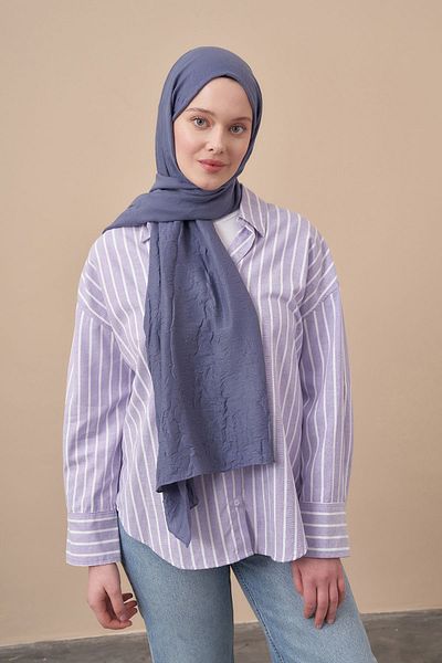 ARMANDA Σάλι με μοτίβο Indigo Bamboo