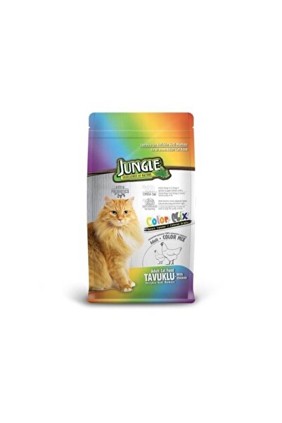Jungle Colormix Tavuklu Kedi Maması 15 Kg