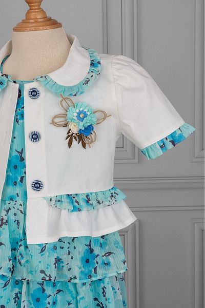 VİYOLİNA CHIFFON DRESS WITH JACKET