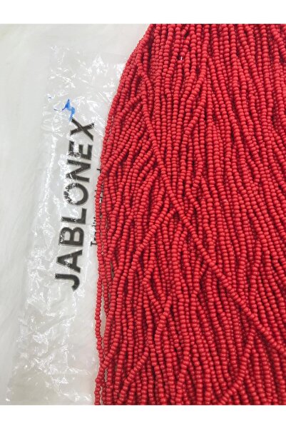 Caglar Accessories 0.11 خرز رملي مصفوف (أحمر غير لامع) 500 جرام