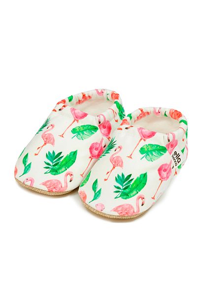 Ella Bonna Anti-Slip Sole Flamingo Baby Booties, Home Boots Slippers Nursery Shoes Slippers