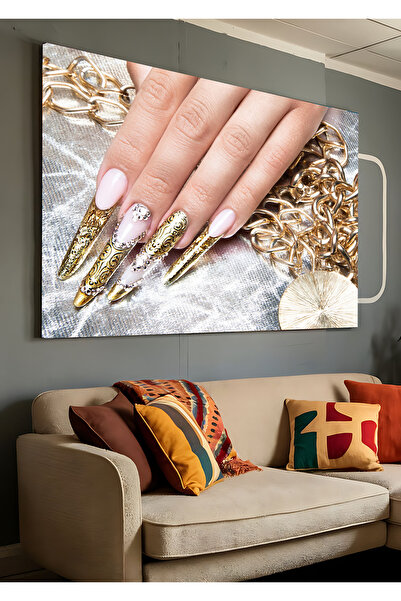 AR AJANS KANVAS TABLO NailArt Diamond Quotes Beauty Mall Pictură decorativă p...