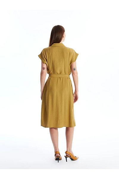 LC Waikiki Plain Short Sleeve Women's Shirt Dress