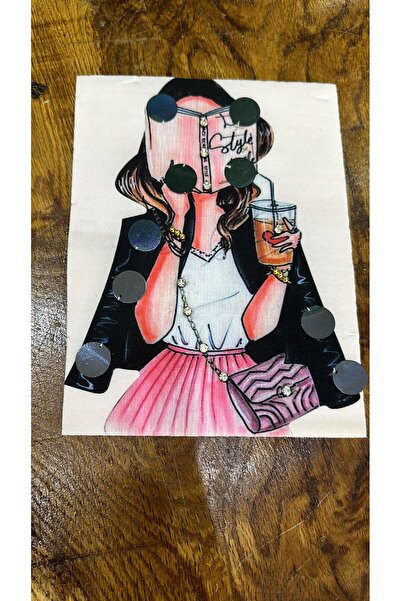 Gönülden Tasarım 23x17 см Зірковий камінь Пуль Паєт Дікш Одяг Аплікація