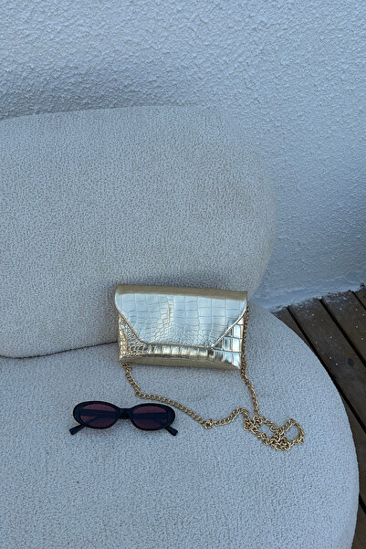 Mortanya Γυναικεία τσάντα ώμου Clarke Croco με σχέδιο - Μακρύ λουράκι αλυσίδας