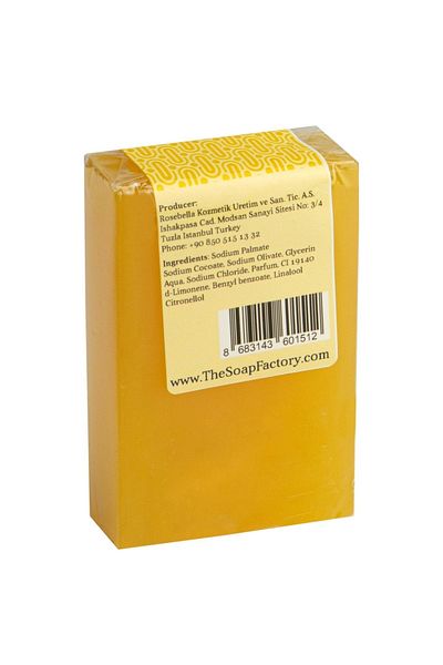 The Soap Factory Glycerin Series Lemon Soap 100 Gr - Herbal - Natural - Handmade