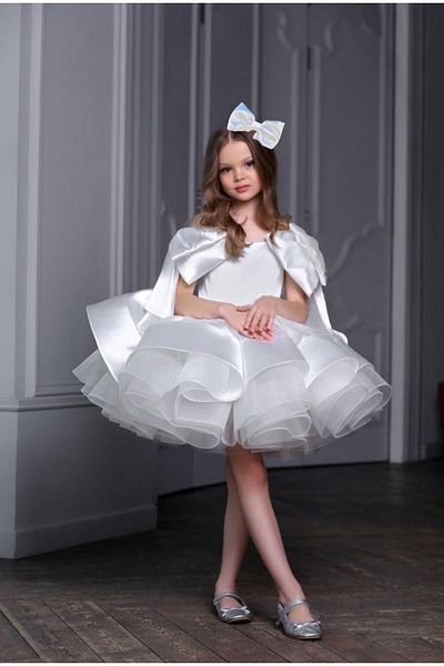 Kids Graduation and Wedding Evening Dress for Girls - with Buckle Accessories